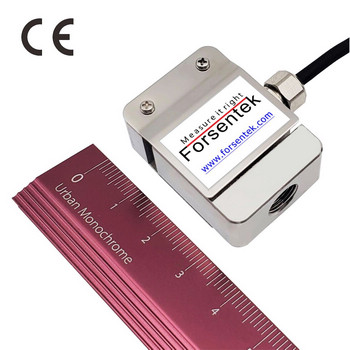 Miniature compression traction force transducer